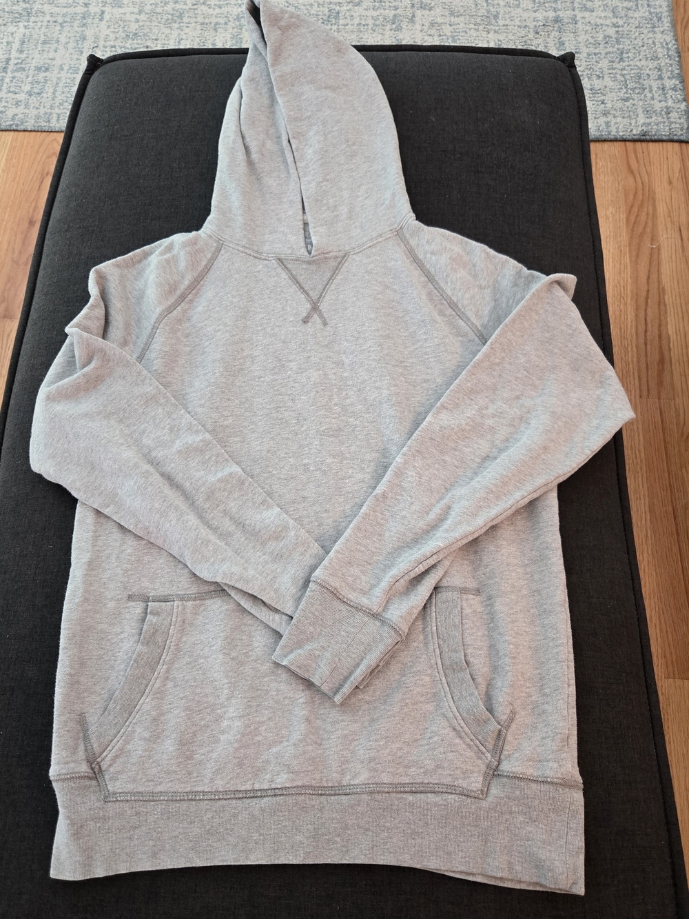 GAP Women's Gray Lived In Hooded Sweatshirt M